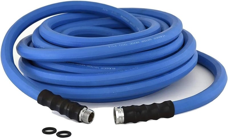 BluBird AG-LITE BSAL3475 3/4" x 75' Hot/Cold Water Rubber Garden Hose, 100% Rubber, Ultra-Light, Super Strong, 500 PSI, 50F to 190F Degrees, High Strength Polyester Braided - Image 2